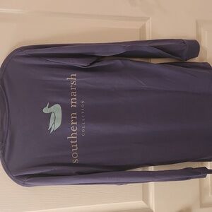 Southern Marsh long sleev navy tee